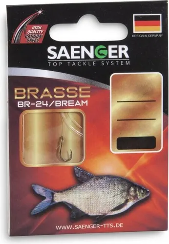 Saenger Brasse BR-24 Vorfachhaken 60cm #6 / 10Stk. von Sänger