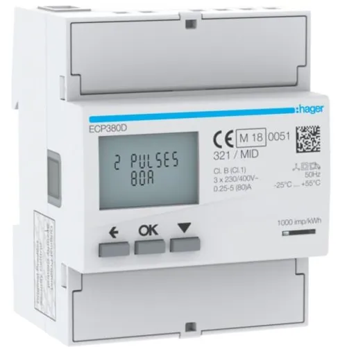 Hager Energiezähler 3phasig ECP380D