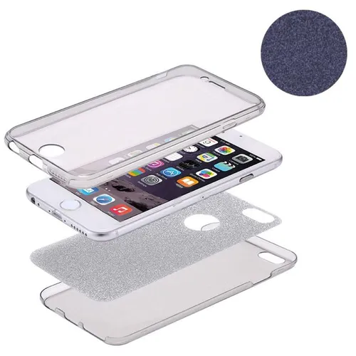 Huawei P8 Lite Hülle Case Handy Cover Schutz Tasche 360 Schutzhülle Etui Schwarz