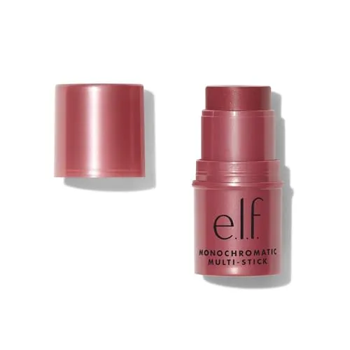 e.l.f. Monochromatischer Multi Stick, Luxuriös cremige & verblendbare Farbe, für Augen, Lippen & Wangen, Vegan & Tierversuchsfrei, Luminous Berry