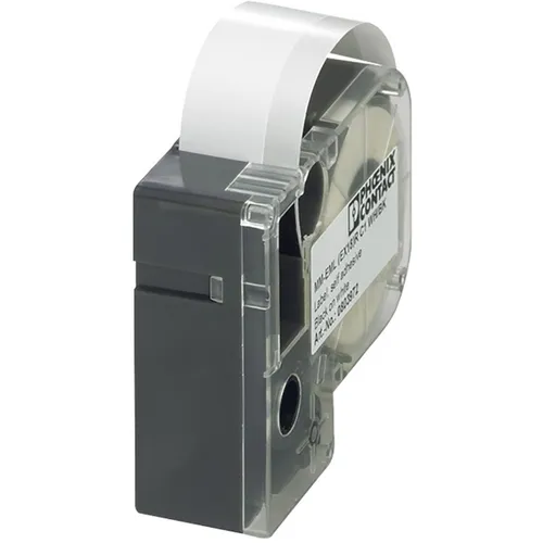 Phoenix Contact 803972 MM-EML Etiketten für Thermotransferdrucker - Kabel-Etiketten zum Aufkleben in Weiß und Schwarz, ideal für eine klare und dauerhafte Kennzeichnung.