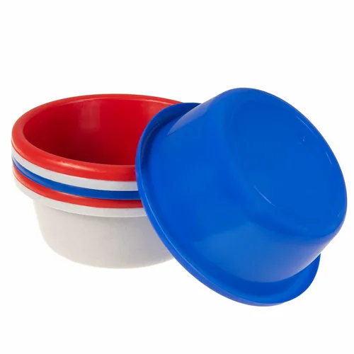 Schüssel 6 x Kunststoff Küchenschüssel Spülschüssel Salat Rührschüssel Set 24cm