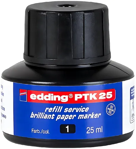 Edding PTK 25, Schwarz, 25 ml, edding 30, 33, 1 Stück(e) von edding
