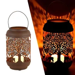 Teelichthalter Nordwald Rost 27cm Metall Windlicht Edelrost