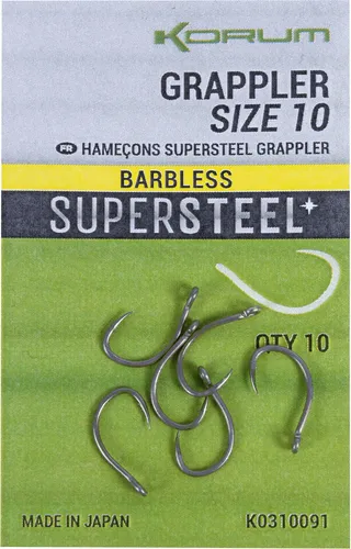 Korum Grappler Hook Barbed Size 10