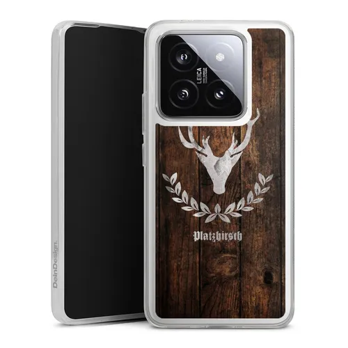 Handyhülle für Xiaomi 14T Pro Hirsch Holz Holzoptik