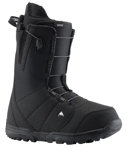 Burton Herren Moto Schwarz Snowboard Boot, 47 - Snowboard-Boots mit Speed ZoneTM Lacing System und neuem ImprintTM 1+ Liner für optimalen Komfort und Passform, ideal für alle Snowboarder.