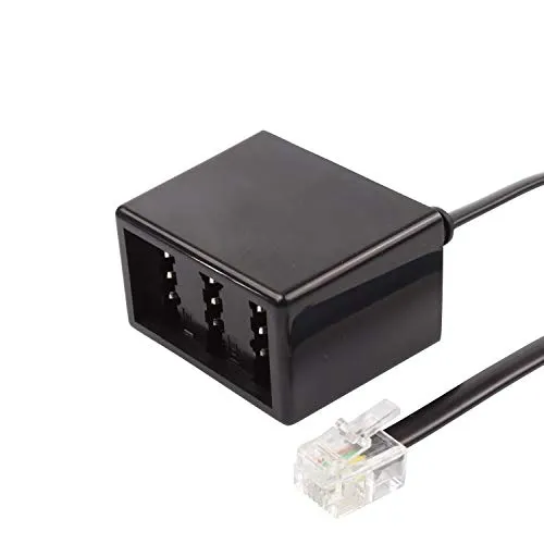 Analog Adapter/ Splitter RJ11 Stecker Western auf TAE NFN-Buchse 0,15m