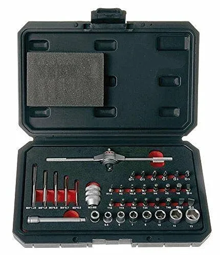 Projahn Gewinde-Bit-Satz mit T-Griff-Knarre 38-tlg. 91014 von PROJAHN