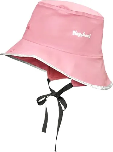 Playshoes Unisex Regen-mütze Südwester Regenhut, Rosa Fleecefutter, 48-52 EU