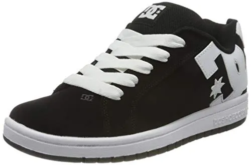 DC Shoes Court Graffik Sneaker schwarz 28 EU - Skateboardschuhe für Jungen, komfortabel mit gepolsterter Zunge und atmungsaktiven Belüftungslöchern