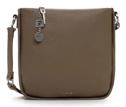 SURI FREY Umhängetasche Buffey Crossbody Bag in Taupe - Stylische SURI FREY Umhängetasche mit optimaler Fächerung und verstellbarem Schulterriemen für hohen Tragekomfort. Maße: 27x27x5 cm, leicht und ideal für jeden Tag.