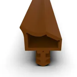 Dikara Profildichtungsband Türdichtung 4mm Nutbreite 7mm Nuttiefe 12mm Falz Zimmertürdichtung, Antidehnungsfaden, 2-Komponenten Dichtung braun 1000 cm