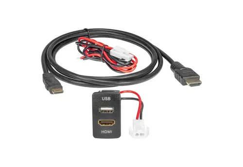 tomzz Audio USB+HDMI Replacement Adapter passt für Honda Civic CR-V Fit Jazz City KFZ Adapter