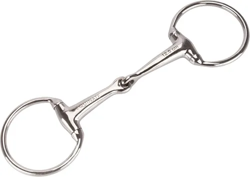 Olivenkopfgebiss Edelstahl 16mm – 14,5cm – Einfach gebrochen, anatomisch