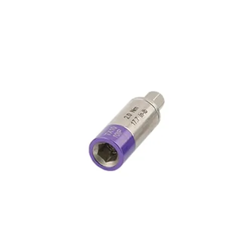 Bernstein 4-985 Drehmoment-Adapter 2,0 Nm - Drehmomentschlüssel mit 2,0 Nm, ideal für präzises Schrauben mit 1/4 Zoll Bits. Das 