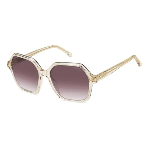 CARRERA 3026/S HAM CHAMPAGNE Sonnenbrille für Damen - Stylische Sonnenbrille für Damen mit Acetat-Rahmen, idealer UV-Schutz und modischem pinken Doubleshade für einen trendigen Look.