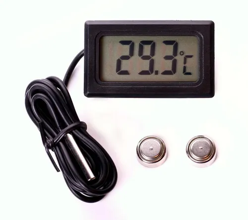 Digital Einbau Thermometer Digitalthermometer Temperaturmesser LCD -10°~+120°C