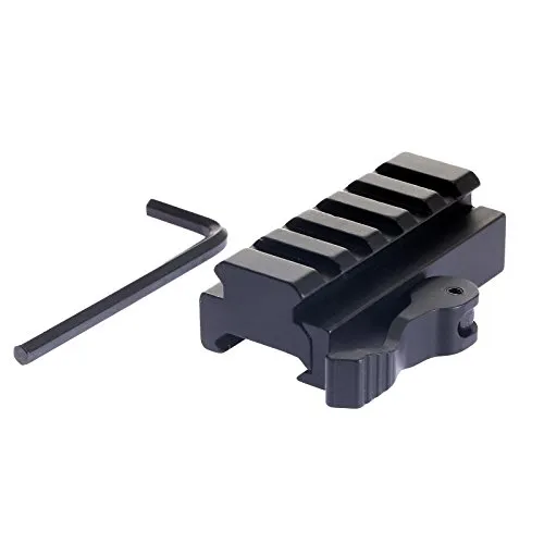 Dophee QD 5 Slot Riser Gewehr Scope Basis Mount Adapter für 20mm Picatinny Schienen