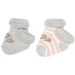 Steiff Haussocken Socken 2er Pack GOTS Socken + Strumphosen rosa 17-18