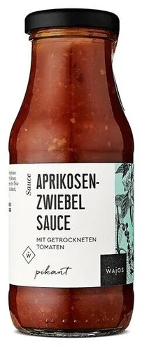 Aprikosen Zwiebel Sauce mit getrockneten Tomaten 245ml Wajos