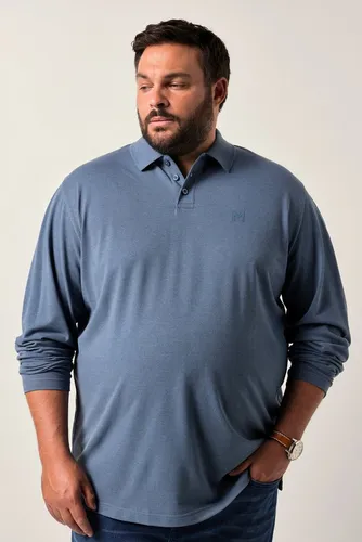 Men Plus Poloshirt Men+ Poloshirt Basic Piqué Langarm bis 8 XL