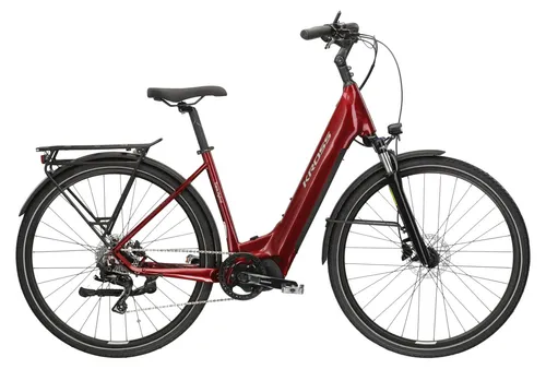 Kross E-Bike Trekkingrad Trans Hybrid LS 3.0 – 28 Zoll, 500 Wh, 8 Gang Shimano