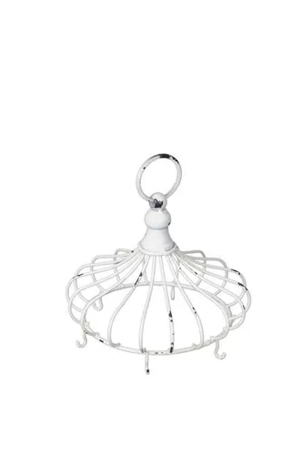 Metall Deko Krone zum Hängen mit Haken Romantik Style Shabby chic D19,5xH17cm