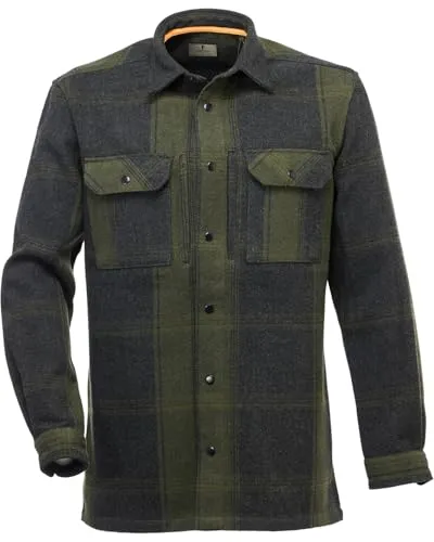 Parforce Active Hemdjacke Frank - Hemdjacke für Outdoor-Abenteuer, warm und funktional mit robustem Polyester-Wolle-Mix und praktischen Taschen für alle kleinen Dinge.