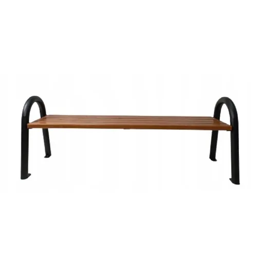 Gartenbank Stahl Sitzbank Parkbank Garten Bank Gartenmöbel Holz HAAG