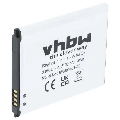 vhbw Akku kompatibel mit Samsung SCH-R530, SC-03E, SCH-J021, Progre 4G LTE, SGH-I747, SCl21 Handy Smartphone Telefon (2100 mAh, 3,7 V, Li-Ion)