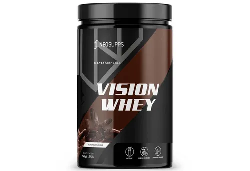 Neosupps Vision Whey - Rich Choco, 750g - Whey Protein mit 22g Protein pro Portion, 30% Isolat-Anteil und Verdauungskomplex für optimale Aufnahme. Hervorragende Löslichkeit und überragender Geschmack, Made in Germany.