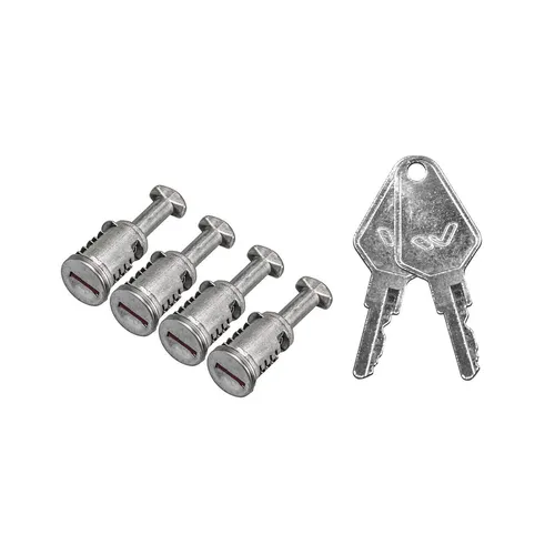 OMAC Dachträgerbefestigung Schlösser Set für Menabo Tiger Delta Avia Professional - Gepäckträger Sicherheitssystem mit 4 Schlössern und 2 Schlüsseln, aus hochwertigem Stahl, für optimalen Diebstahlschutz Ihrer Ausrüstung beim Reisen.