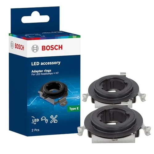 Bosch LED Adapterringe Typ E zur Nachrüstung von H7-LED Powerlight+ in Halogen-Scheinwerfern, 2 Stück
