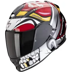 Scorpion EXO-491 PIRATE rot Gr. M 57/58 - Motorradhelm mit integrierter Speedview™ Sonnenblende und Speedshift™ Visierwechselsystem für schnellen Austausch. Ideal für komfortables Fahren bei jedem Wetter.