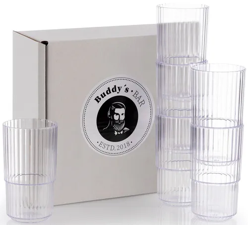 Buddy's Kunststoffbecher Set, 500 ml, 6-teilig in weiß von Buddy's