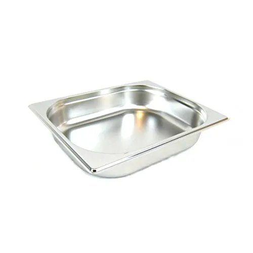 airbrush-city GN 1/2 Gastronormbehälter GN-Behälter Gastronorm Edelstahl 4 Liter Tiefe 65mm