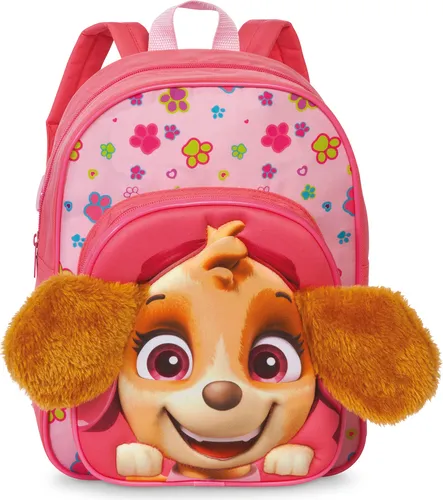 Fabrizio Patrol Rucksack für Mädchen - Schulranzen: Wasserabweisender Kindergartenrucksack mit Skye und Plüschohren, perfekt für kleine Abenteuer und viel Stauraum für Snacks und Spiele.