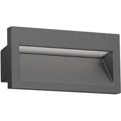 ledscom.de LED Wandeinbauleuchte NOLA, Außen-Downlight IP54, anthrazit matt - Energieeffizientes LED Downlight für außen mit blendfreier Lichtführung, ideal für Treppen und Gärten, robustes Gehäuse mit Schutzart IP54.