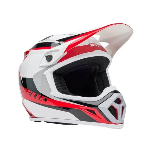 Motocross Helm BELL MX-9 MIPS Rift Weiß Schwarz Rot