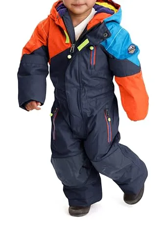 Killtec Schneeanzug Kinder Kesley Mini - Wasserdichter Skioverall mit Kapuze - Baby-Schneekleidung mit 10.000 mm Wassersäule, verschweißten Nähten und Schneefängen für optimalen Schutz bei winterlichen Abenteuern.