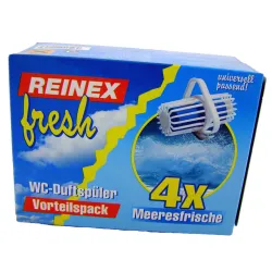 Reinex Chemie GmbH Reinex WC-Duftspüler, 4-er Packung, Meeresfrische 1058
