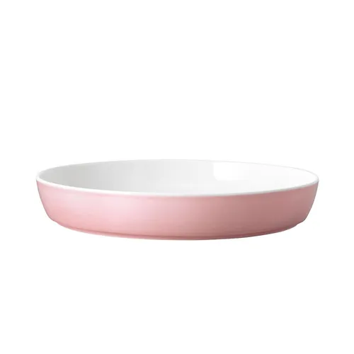 Villeroy & Boch Memphis Collection Pastaschale Tief Rosa - Pastateller aus robustem Premium Porzellan, spülmaschinenfest und mikrowellensicher – ideal für Pasta, Risotto und Bowls. Minimalistisches Design in großer, tiefer Form.