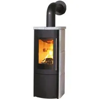 Kaminofen Hark Lova ECOplus 6 kW - Raumluftunabhängig - Kaminöfen, effizienter Natursteinofen mit EEK A+ für umweltfreundliche Wärme und gemütliche Atmosphäre.