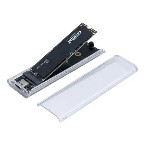 Générique SSD M.2 NVMe/NGFF USB-C 10G Transparent Enclosure (M.2) (924625)