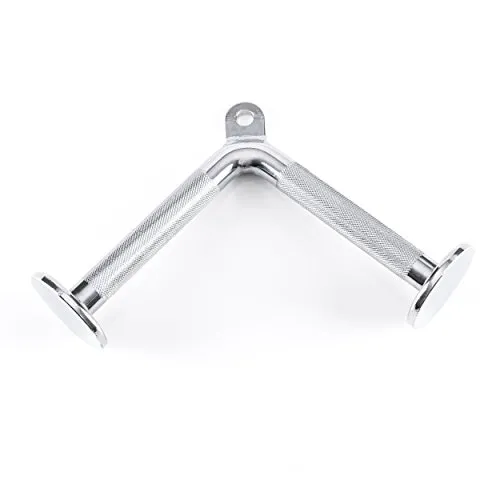 STEELY SPORTS Zubehör Kabelzug Trizeps V-Griff Vollstahl - Fitness Griff für Bizeps & Trizeps-Übungen - Trizepsgriff Kabelturm, Latzug, Griffe Zugübungen