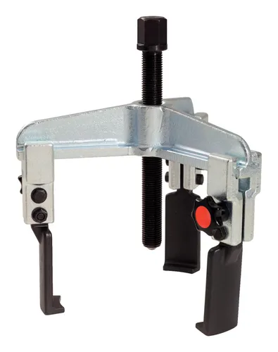 KS Tools Schnellspann-Abzieher 3-armig schlank, 50-160 mm - 630.1103 - Abzieher für präzises Arbeiten, ideal für enge Bauraumverhältnisse und schnelle Anwendung.