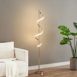 Große Led-wasserfall-lampe Goldene Spirale - Simaria