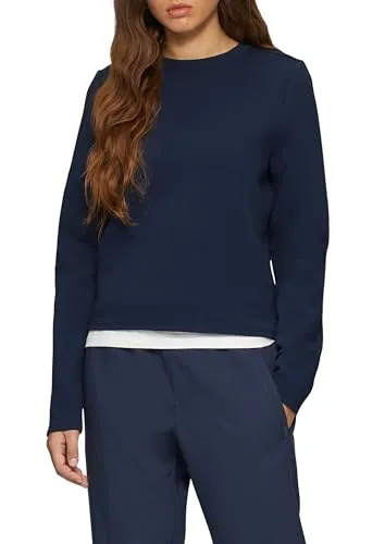 QS Verkürztes Sweatshirt aus Interlockjersey