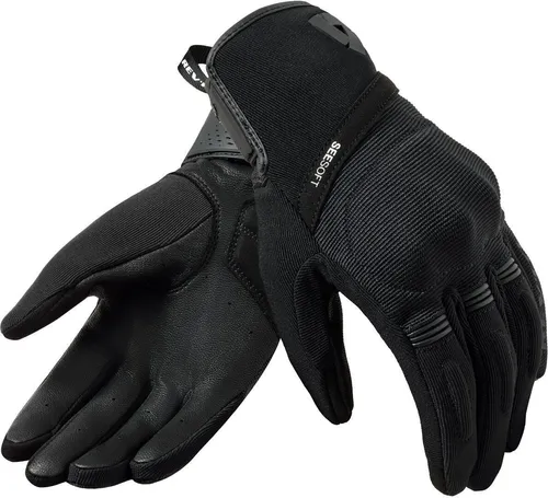 Revit Mosca 2 Damen Motorradhandschuhe, schwarz, Größe M - Hochwertige Motorradhandschuhe aus wasserabweisendem Ziegenleder mit flexiblen Stretcheinsätzen für optimalen Tragekomfort. Ideal für stilbewusste Fahrerinnen.